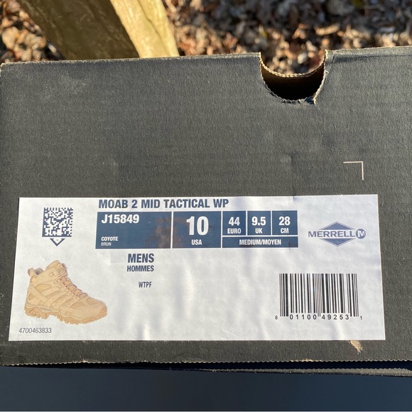 X SOLD X 🆕 Men’s Merrell Tactical Moab 2 Mid Boots! Sz 10 - Picture 10 of 11